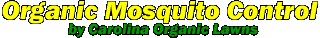 Organic Mosquito Control Logo
